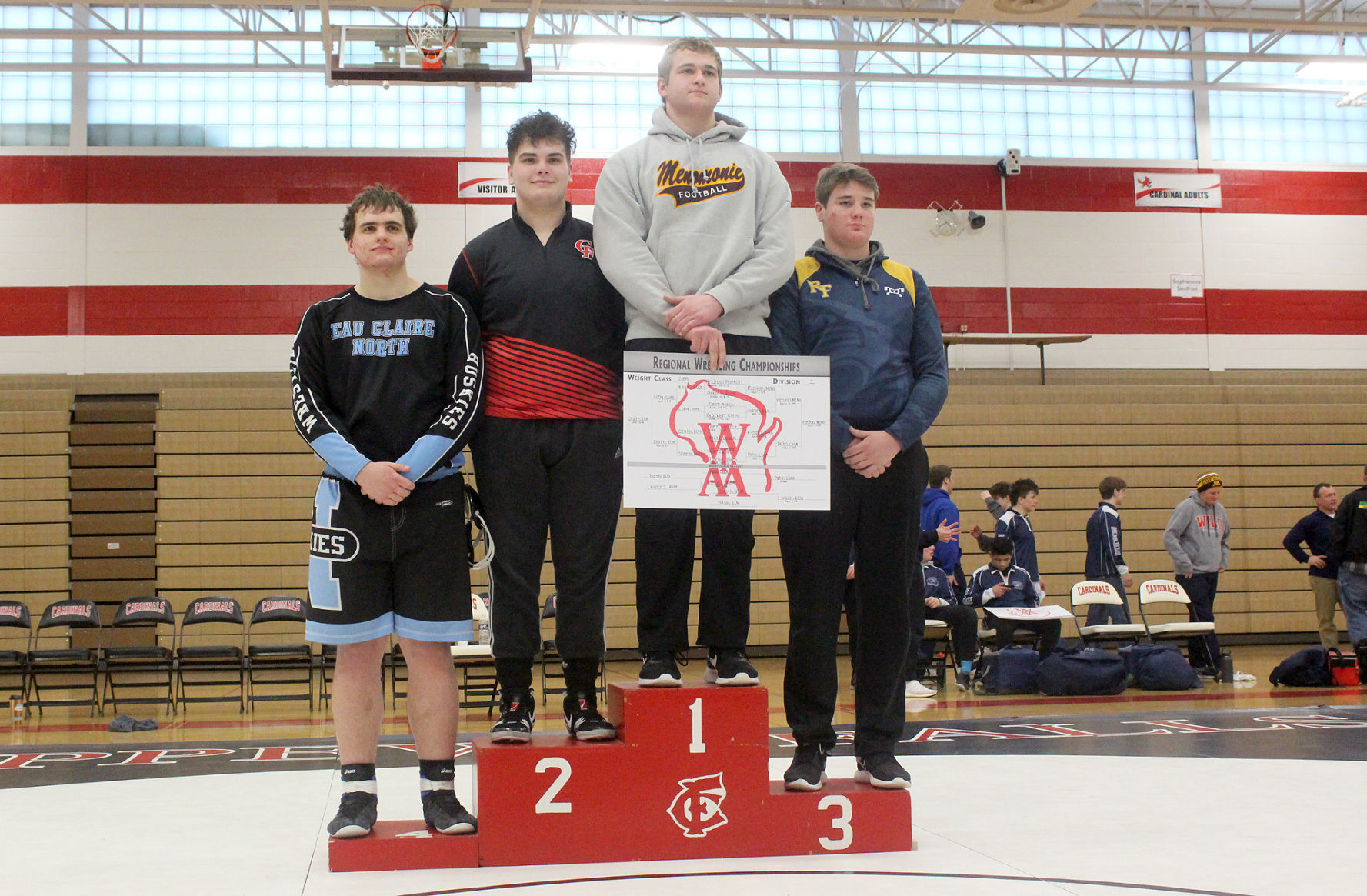 Division 1 wrestling regional at Chippewa Falls 2-9-19